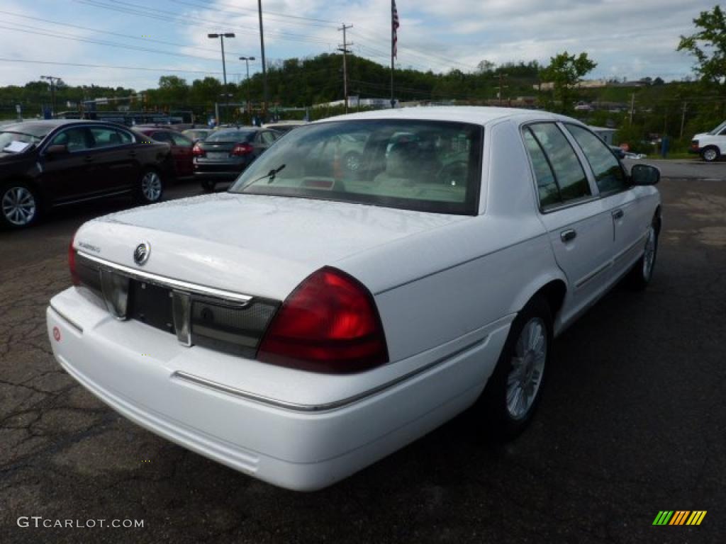 2009 Grand Marquis LS Ultimate Edition - Vibrant White / Light Camel photo #4
