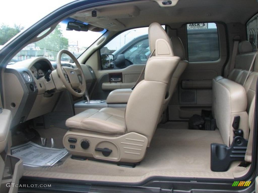 Tan Interior 2006 Ford F150 Lariat SuperCab Photo #49504683