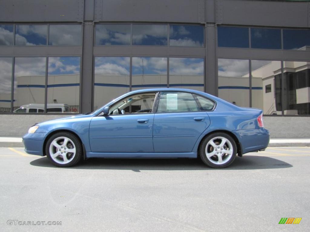 2007 Legacy 2.5i Limited Sedan - Newport Blue Pearl / Ivory photo #2