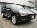 2009 Basalt Black Metallic Porsche Cayenne Turbo  photo #2