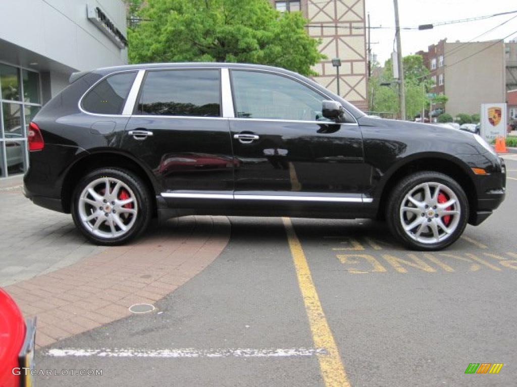 Basalt Black Metallic 2009 Porsche Cayenne Turbo Exterior Photo #49506375