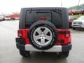 2010 Flame Red Jeep Wrangler Unlimited Sahara 4x4  photo #4