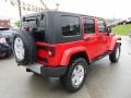 2010 Flame Red Jeep Wrangler Unlimited Sahara 4x4  photo #5