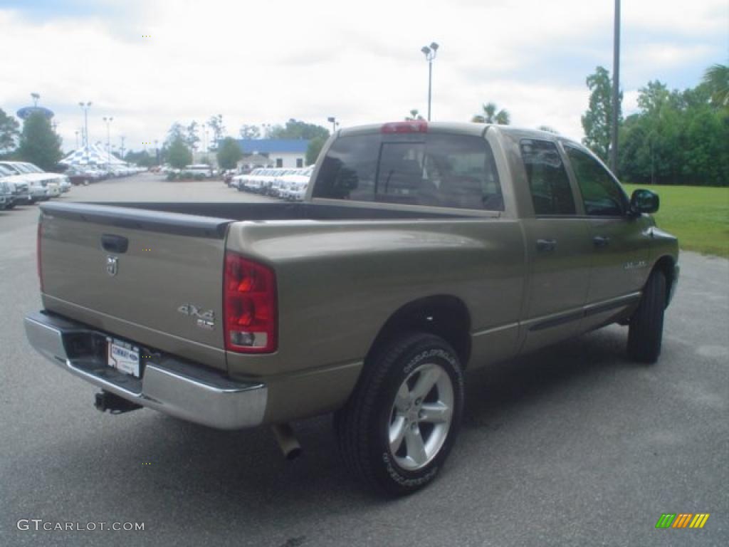 2006 Ram 1500 SLT Quad Cab 4x4 - Light Khaki Metallic / Khaki Beige photo #5