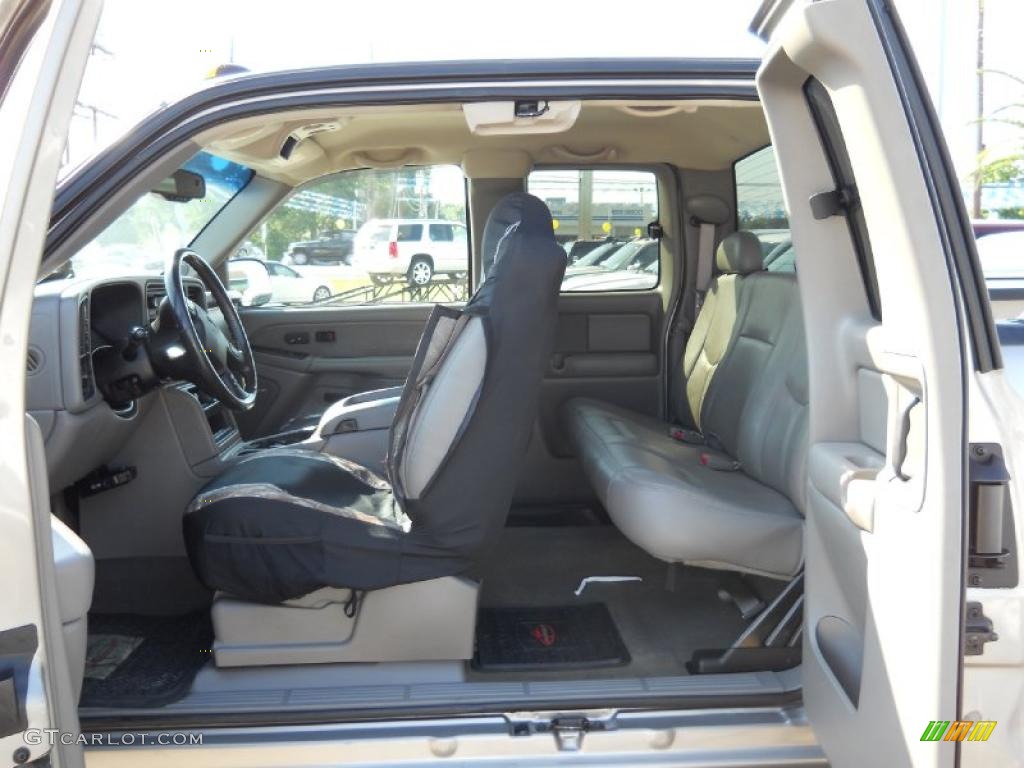 2003 Sierra 2500HD SLE Extended Cab 4x4 - Pewter Metallic / Pewter photo #10