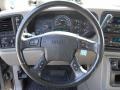 Pewter 2003 GMC Sierra 2500HD SLE Extended Cab 4x4 Steering Wheel