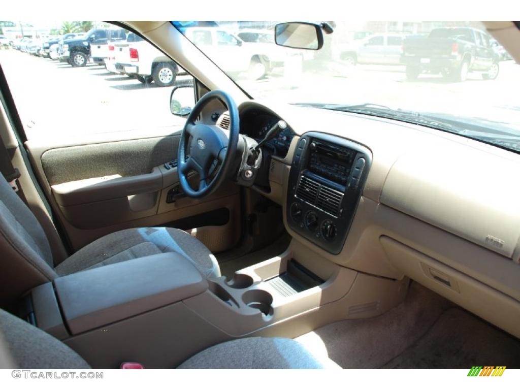 2003 Explorer XLS - True Blue Metallic / Medium Parchment Beige photo #6