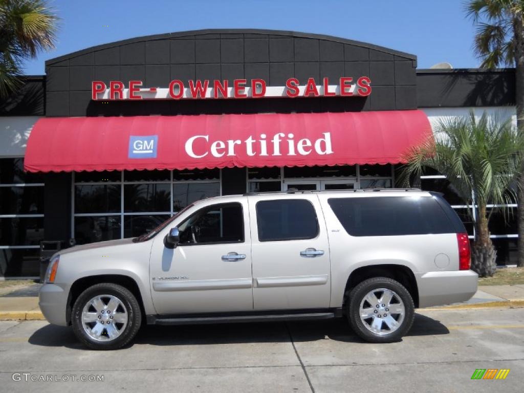 2008 Yukon XL SLT - Silver Birch Metallic / Light Titanium photo #1