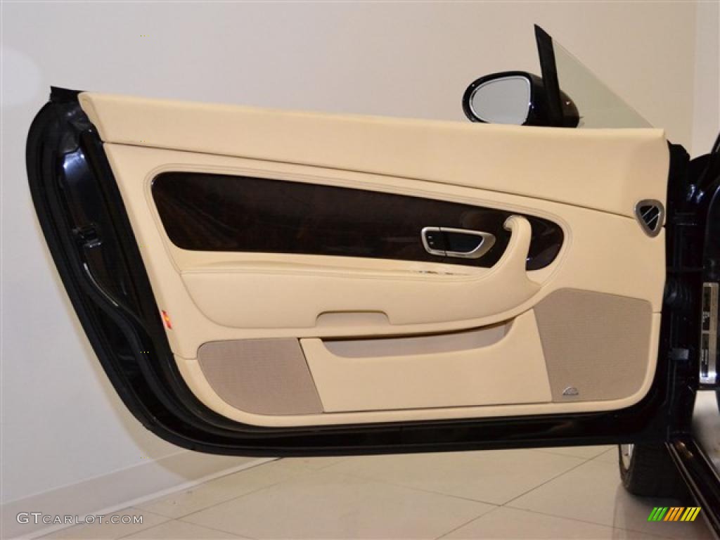 2009 Bentley Continental GTC Mulliner Magnolia/Beluga Door Panel Photo #49515713
