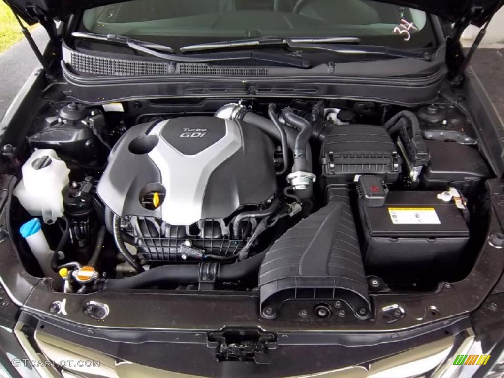 2011 Sonata SE 2.0T - Midnight Black / Black photo #9