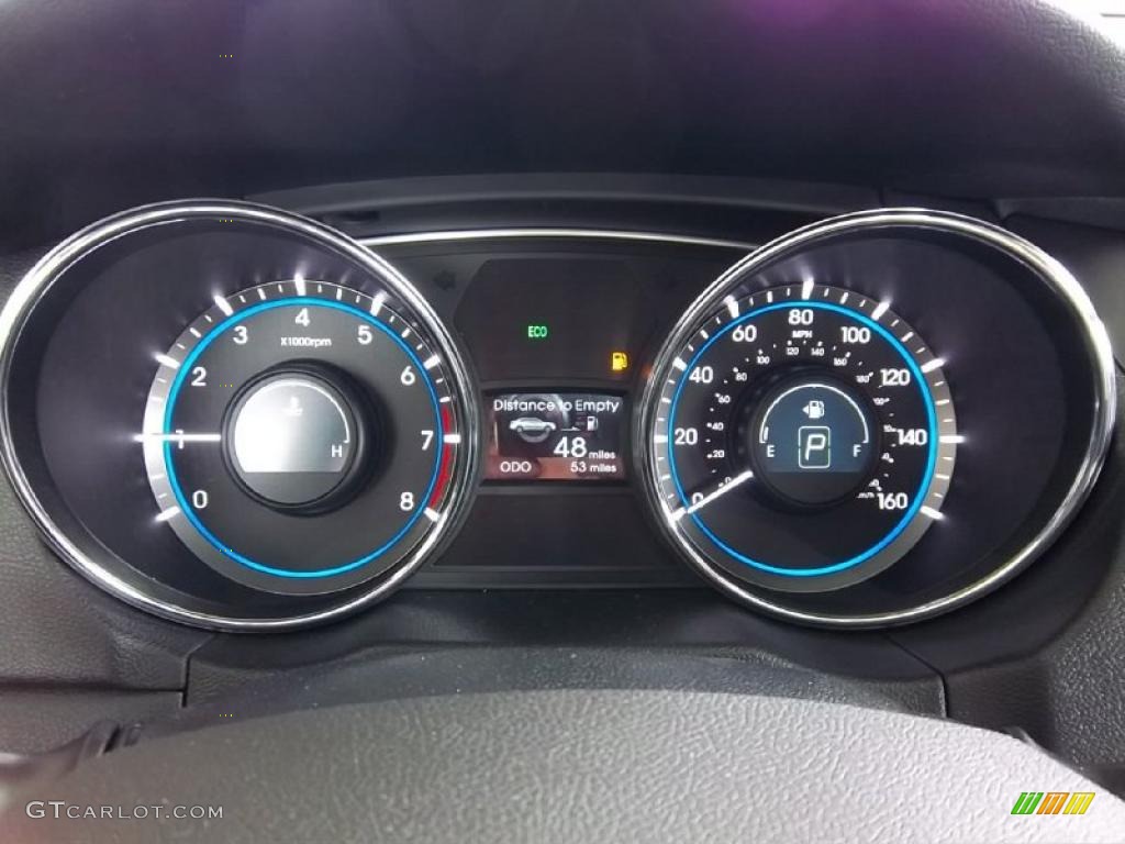 2011 Sonata SE 2.0T - Midnight Black / Black photo #26