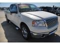 2007 White Sand Tri-Coat Ford F150 Lariat SuperCab  photo #9