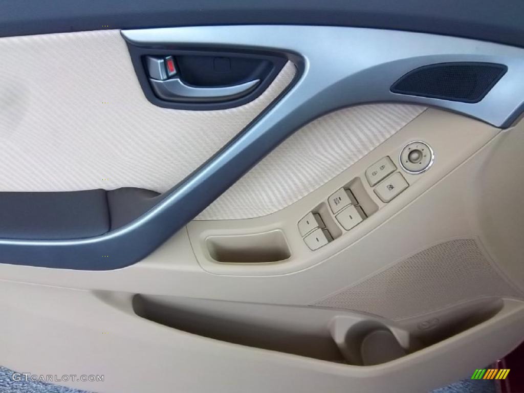 2011 Hyundai Elantra GLS Beige Door Panel Photo #49517123