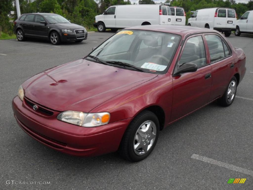 1999 Corolla VE - Venetian Red Pearl / Pebble Beige photo #1