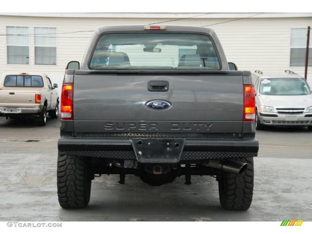 2004 F250 Super Duty XLT Crew Cab 4x4 - Dark Shadow Grey Metallic / Medium Flint photo #11