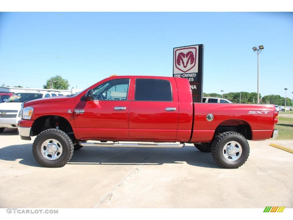 Flame Red 2008 Dodge Ram 2500 SXT Mega Cab 4x4 Exterior Photo #49518530