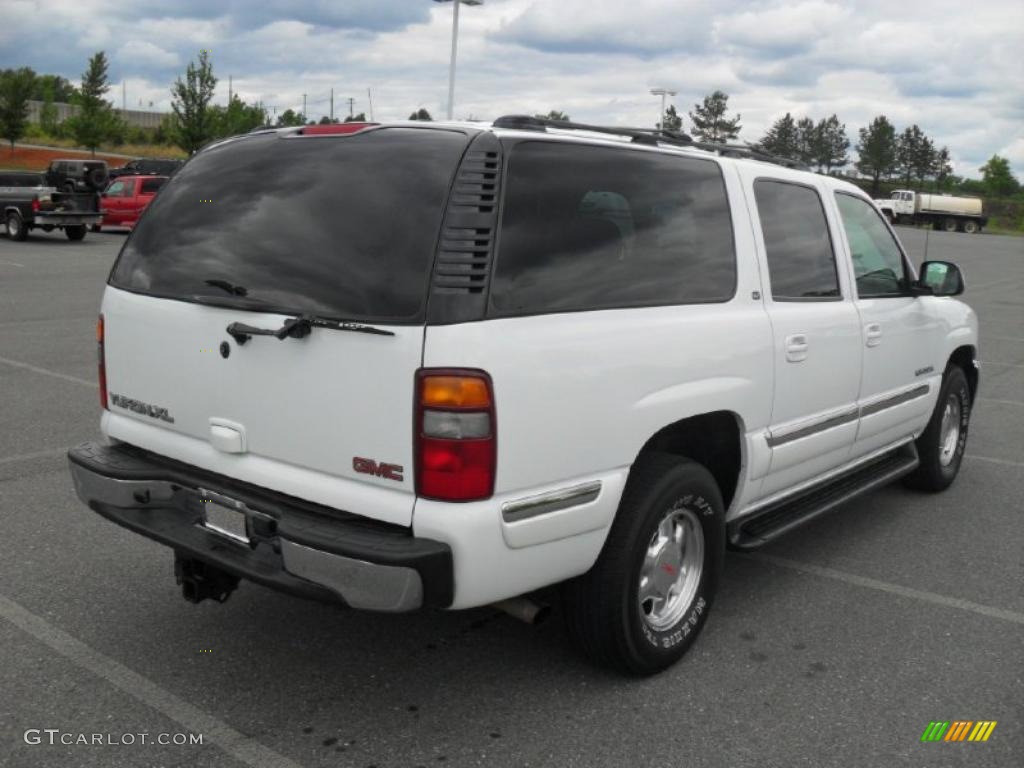 2001 Yukon XL SLT 4x4 - Summit White / Neutral Tan/Shale photo #4