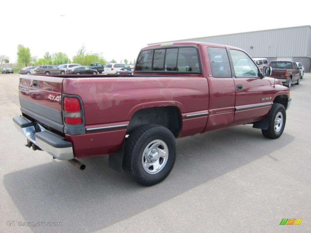 1996 Ram 1500 SLT Extended Cab - Claret Red Pearl / Gray photo #7