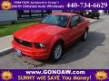 2005 Torch Red Ford Mustang V6 Deluxe Coupe  photo #1