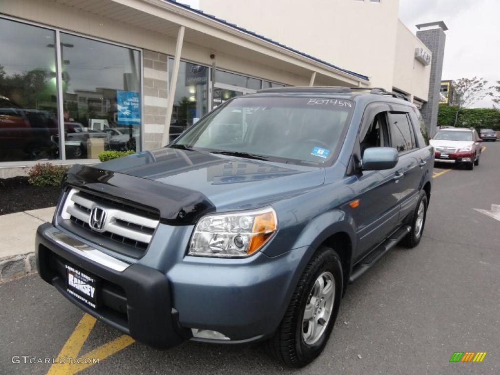 2006 Pilot EX-L 4WD - Steel Blue Metallic / Gray photo #1