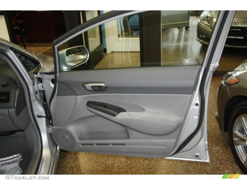 2010 Honda Civic GX Sedan Gray Door Panel Photo #49522325