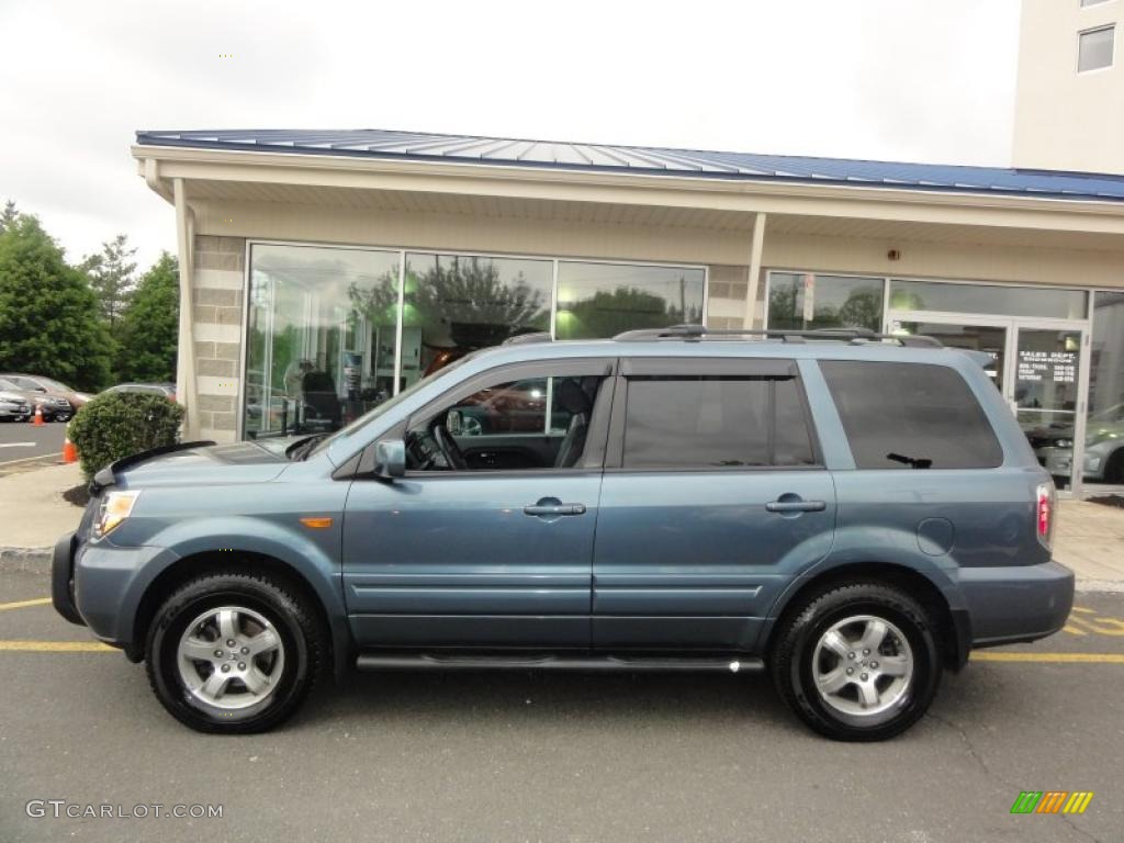 2006 Pilot EX-L 4WD - Steel Blue Metallic / Gray photo #3