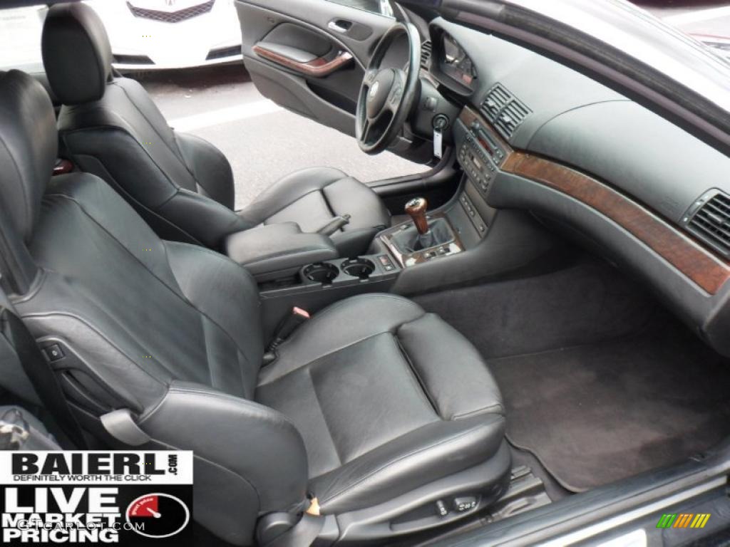 2002 3 Series 325i Convertible - Jet Black / Black photo #17