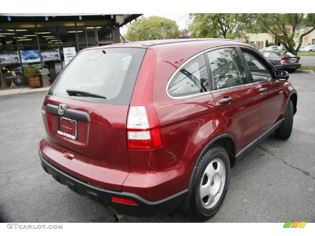 2008 CR-V LX 4WD - Tango Red Pearl / Gray photo #5