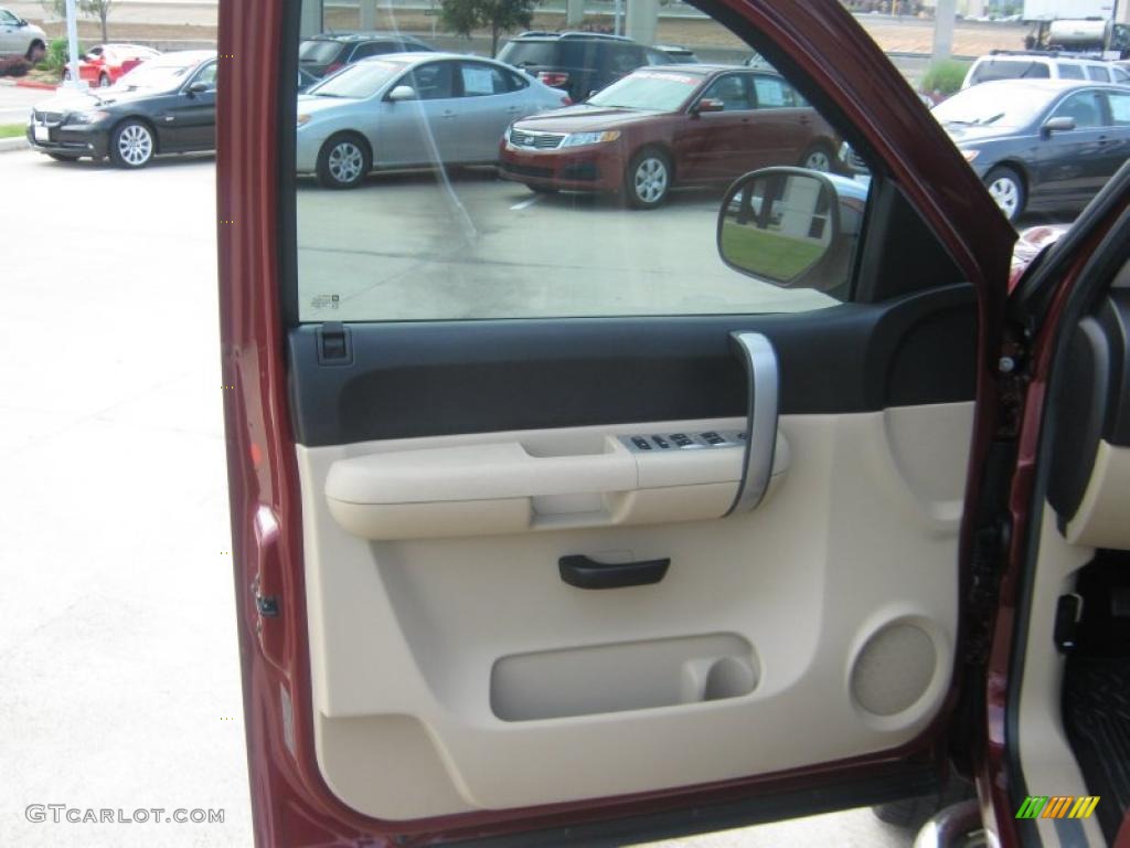 2009 Silverado 1500 LT Texas Edition Extended Cab - Deep Ruby Red Metallic / Light Cashmere photo #15