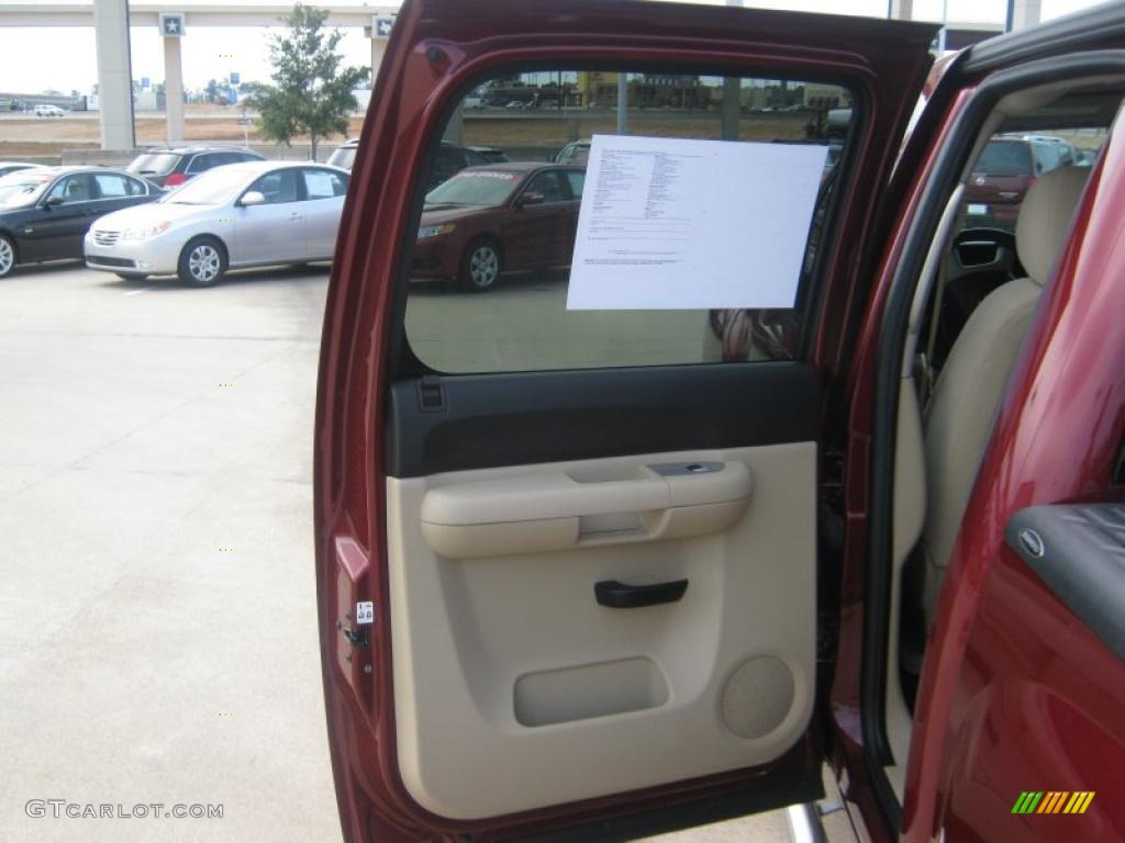 2009 Silverado 1500 LT Texas Edition Extended Cab - Deep Ruby Red Metallic / Light Cashmere photo #17
