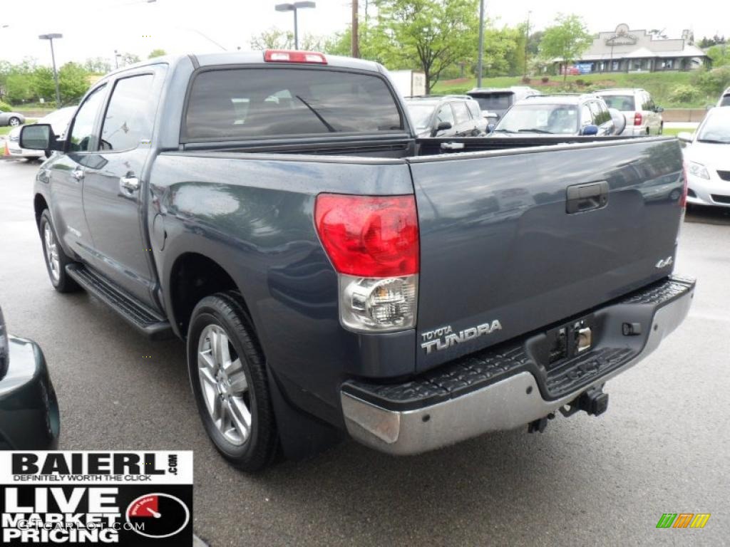 2008 Tundra Limited CrewMax 4x4 - Slate Gray Metallic / Graphite Gray photo #4