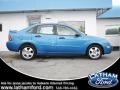 2007 Aqua Blue Metallic Ford Focus ZX4 SES Sedan  photo #2