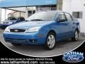 2007 Aqua Blue Metallic Ford Focus ZX4 SES Sedan  photo #7