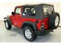2008 Flame Red Jeep Wrangler X 4x4  photo #15