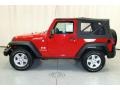 2008 Flame Red Jeep Wrangler X 4x4  photo #16