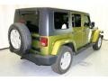 2007 Rescue Green Metallic Jeep Wrangler Unlimited Sahara 4x4  photo #3