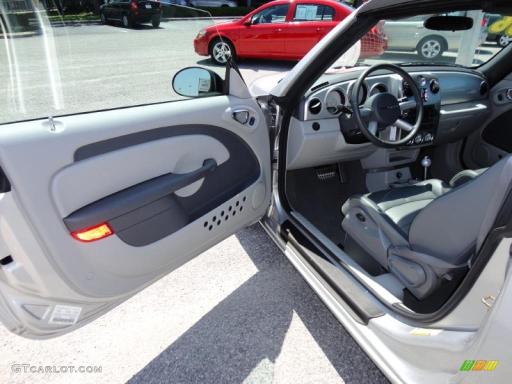 Pastel Slate Gray Interior 2006 Chrysler PT Cruiser GT Convertible Photo #49527479