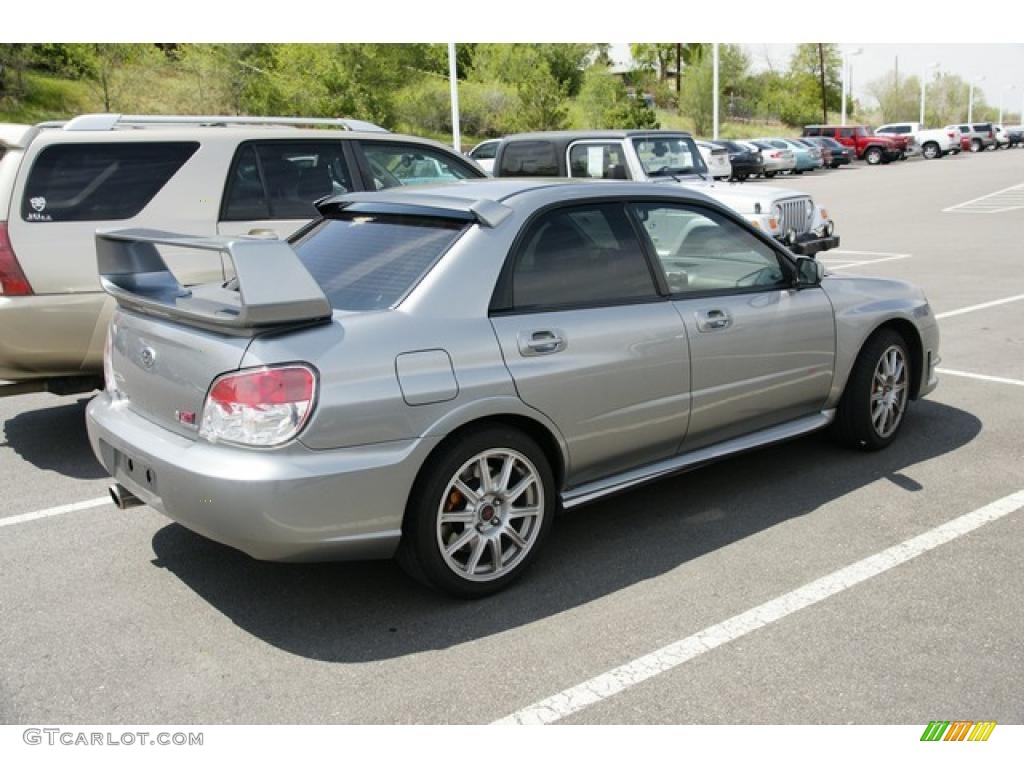 2007 Impreza WRX STi - Urban Gray Metallic / Blue Alcantara photo #2