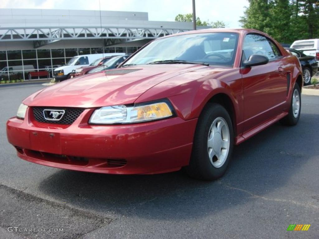 2000 Mustang V6 Coupe - Performance Red / Medium Parchment photo #1