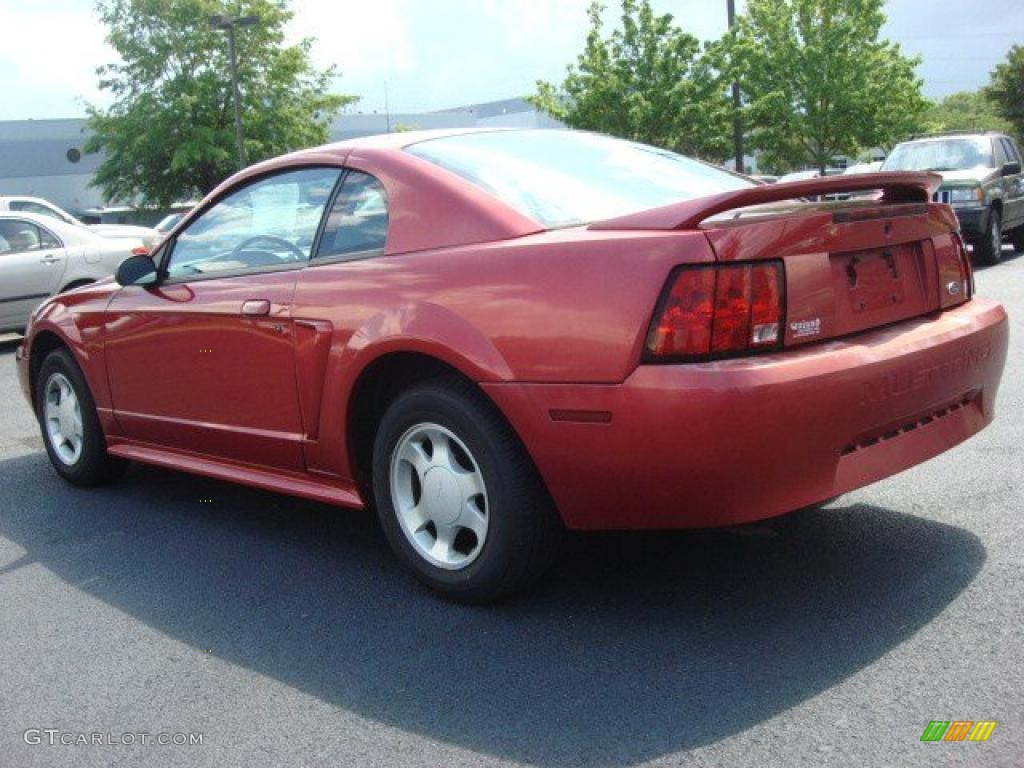 2000 Mustang V6 Coupe - Performance Red / Medium Parchment photo #4