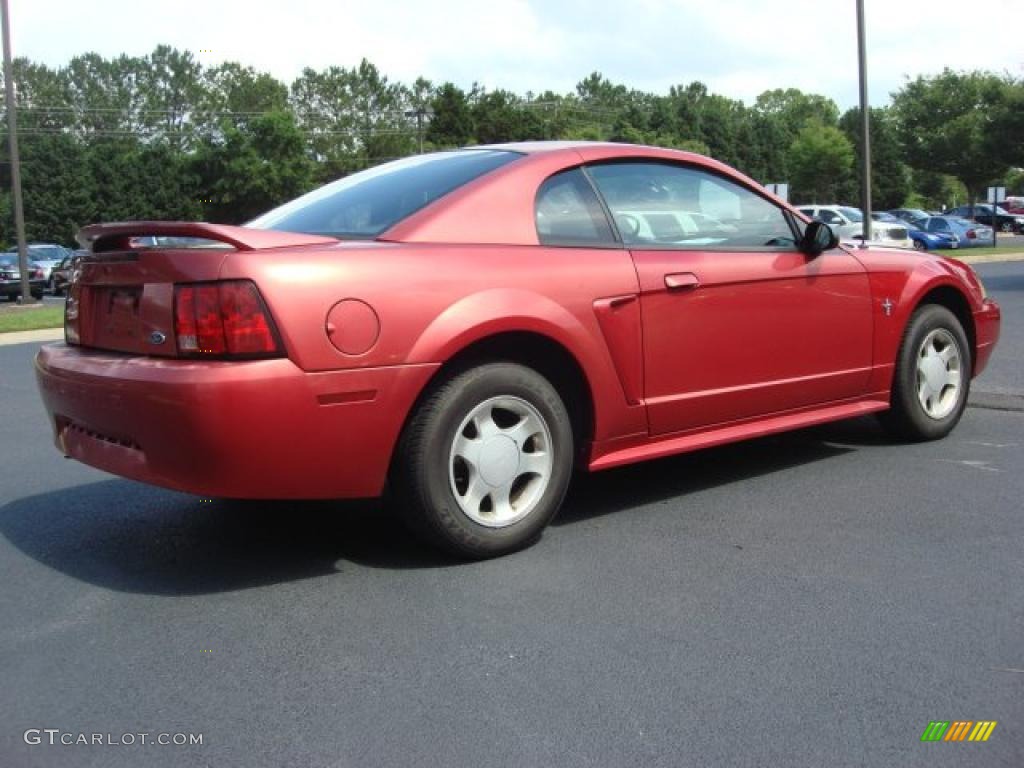 2000 Mustang V6 Coupe - Performance Red / Medium Parchment photo #5