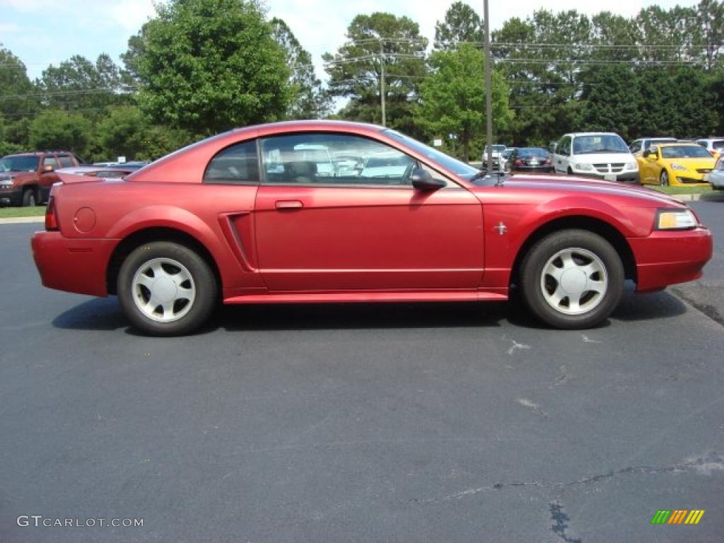 2000 Mustang V6 Coupe - Performance Red / Medium Parchment photo #6