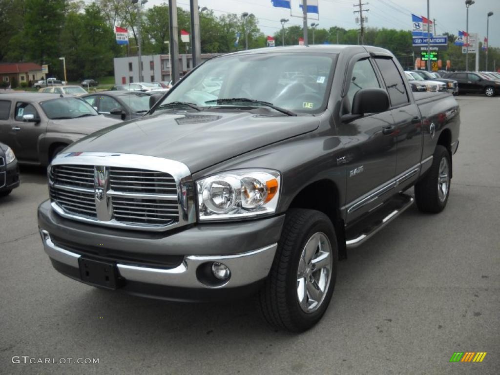 2008 Ram 1500 Big Horn Edition Quad Cab 4x4 - Mineral Gray Metallic / Medium Slate Gray photo #14