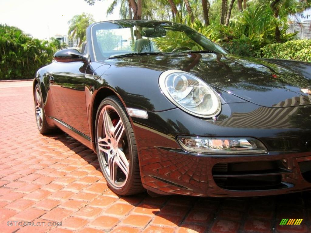 2008 911 Carrera S Cabriolet - Basalt Black Metallic / Black Full Leather photo #9