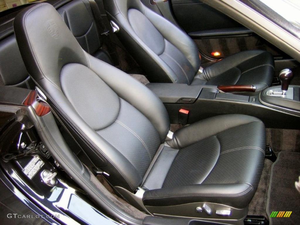 2008 911 Carrera S Cabriolet - Basalt Black Metallic / Black Full Leather photo #17