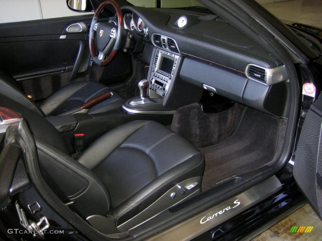 2008 911 Carrera S Cabriolet - Basalt Black Metallic / Black Full Leather photo #19