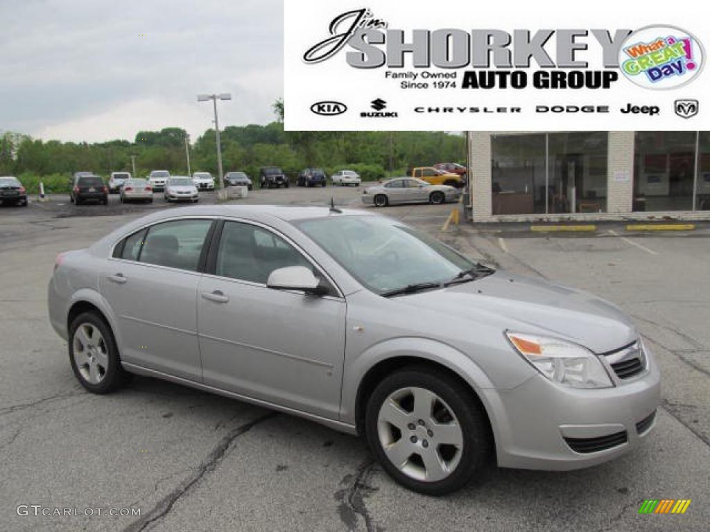 2007 Aura XE - Silver Pearl Metallic / Gray photo #1