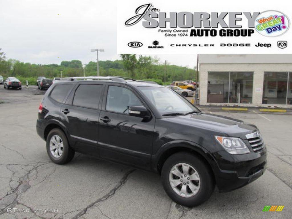 2009 Borrego LX V6 4x4 - Ebony Black / Black photo #1