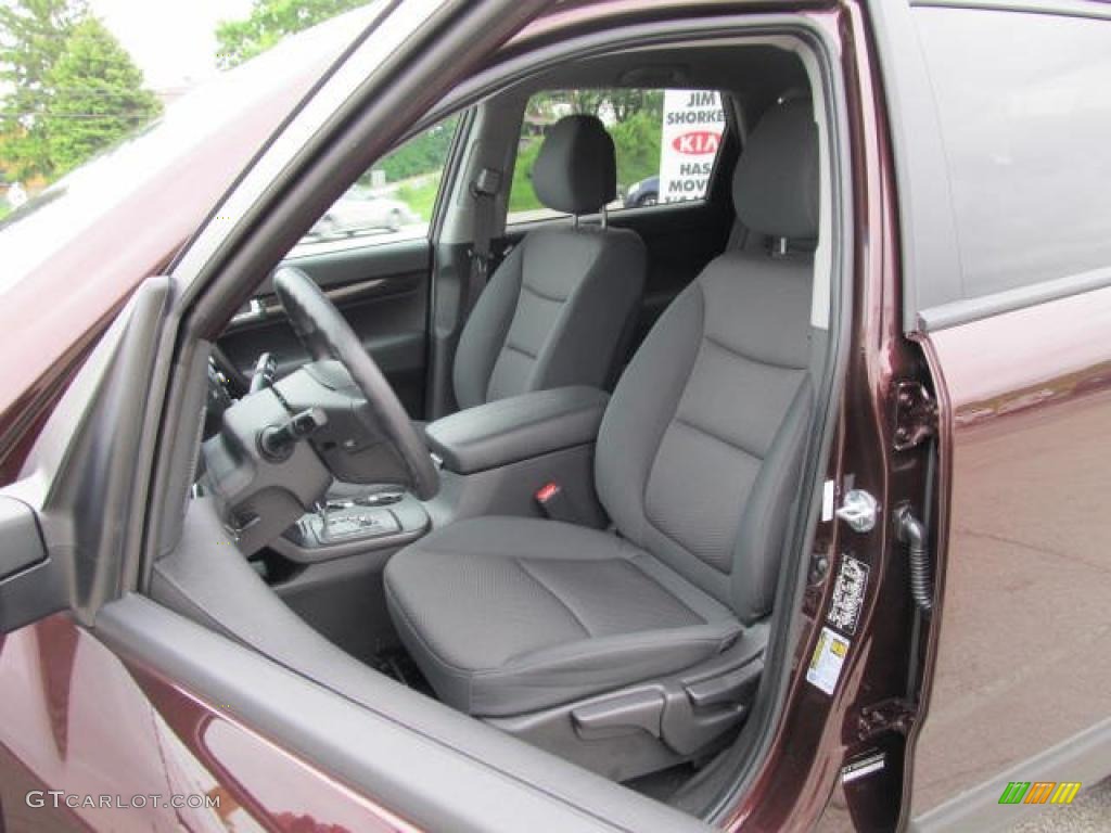 2011 Sorento LX V6 AWD - Dark Cherry / Black photo #9