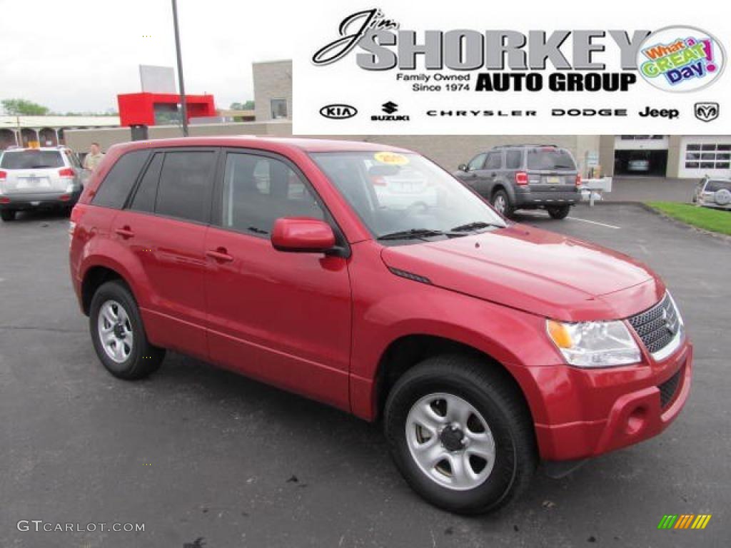 2011 Grand Vitara Premium 4x4 - Volcano Red Metallic / Black photo #1